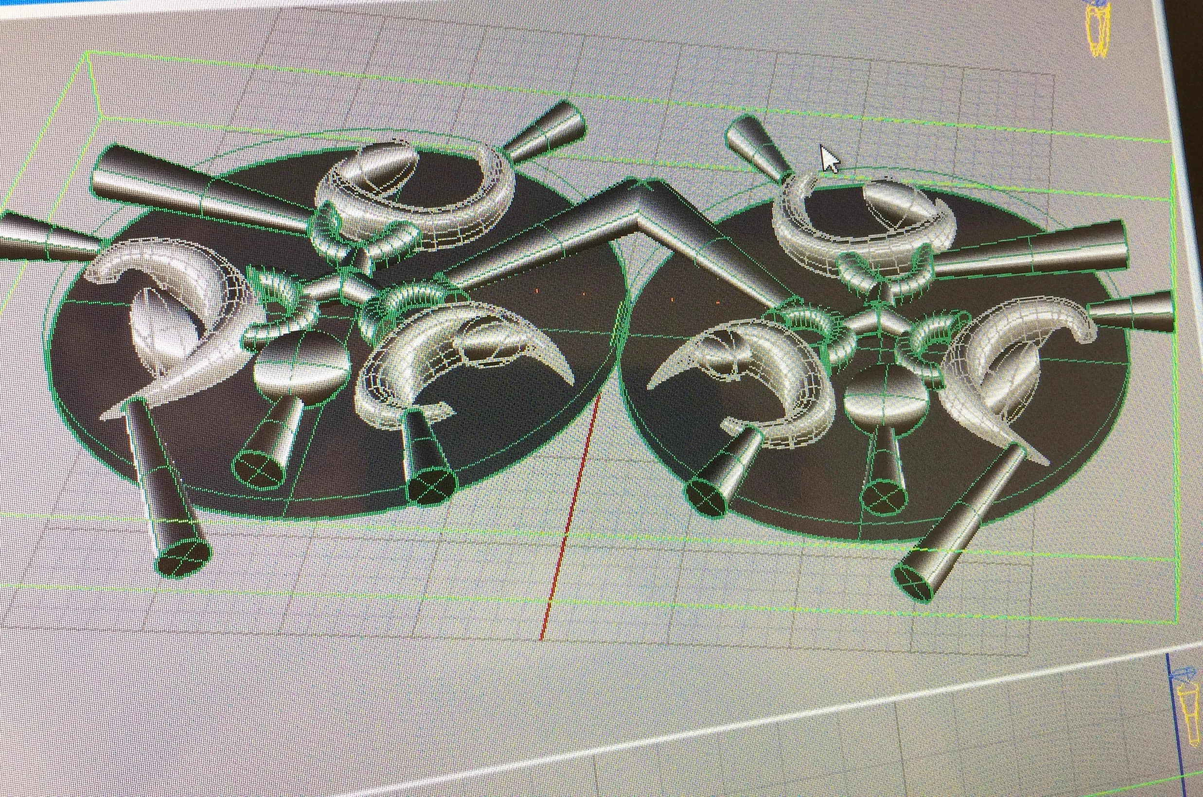 The Tool path for the cutter