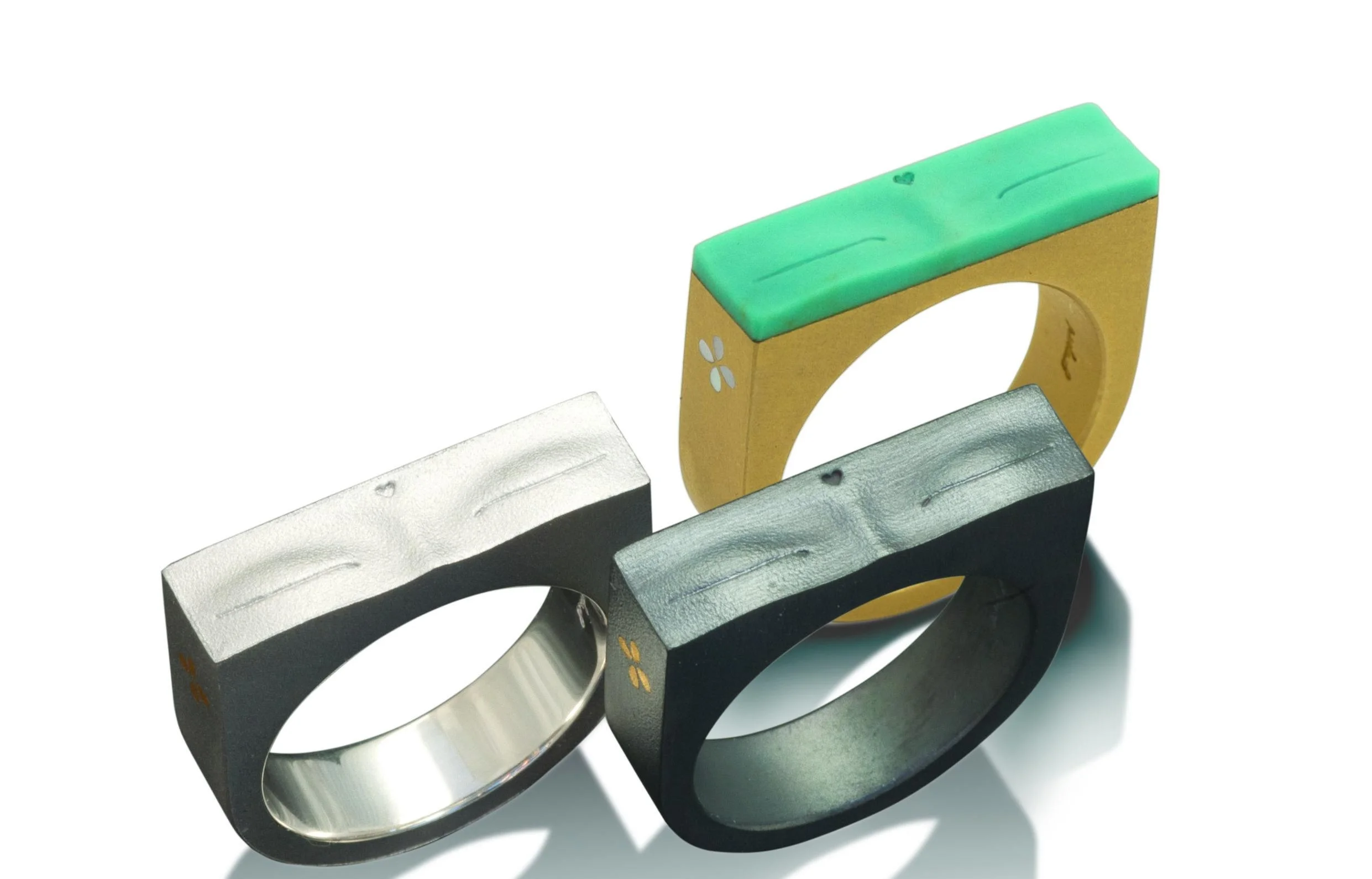 contact us for the purchase of any of the Buddha Eyes Jewelry Sterling, Yellow Gold and Turquoise Buddha Eyes Rings