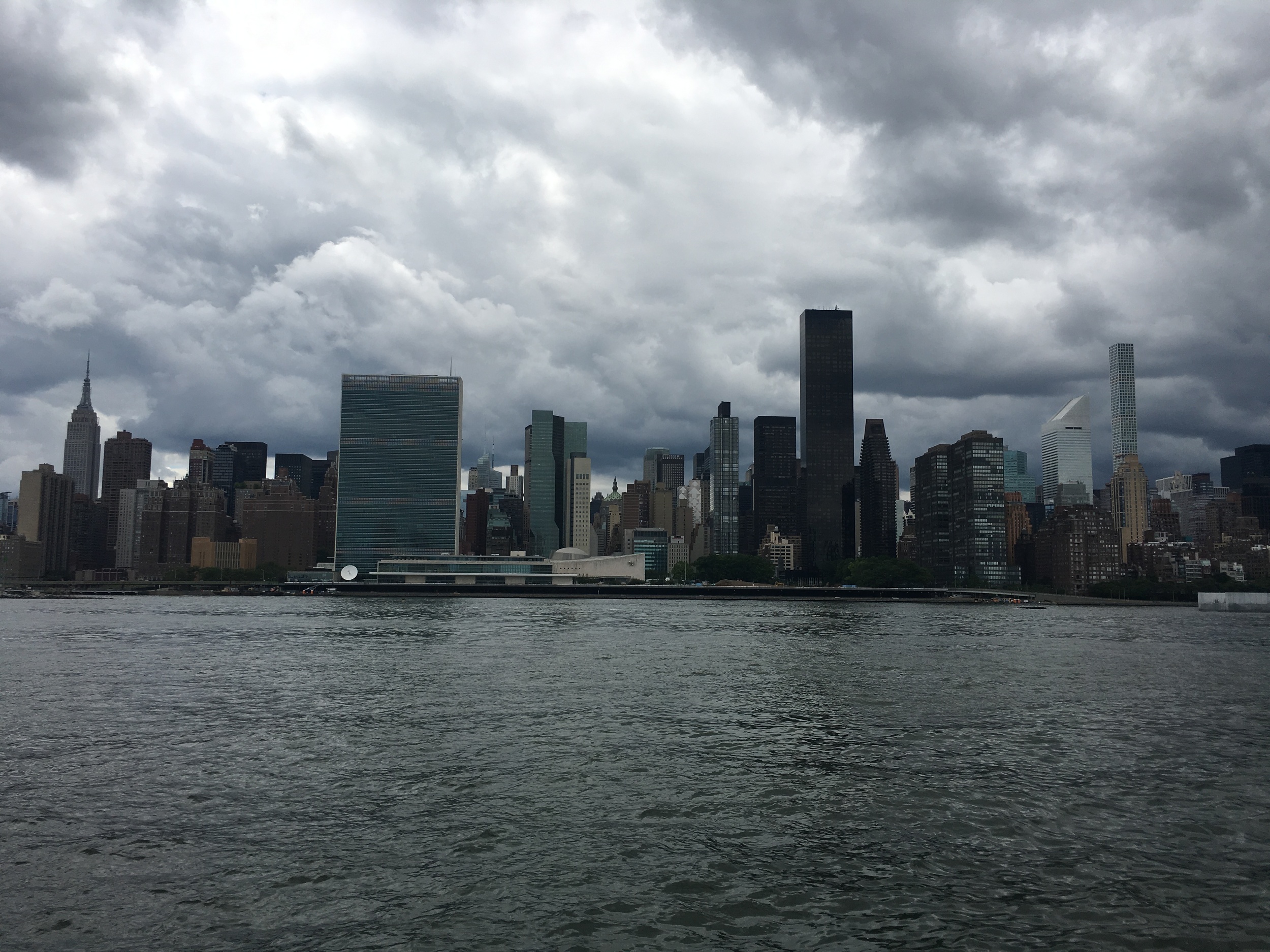 Today's view of Manhattan from Gantry Park