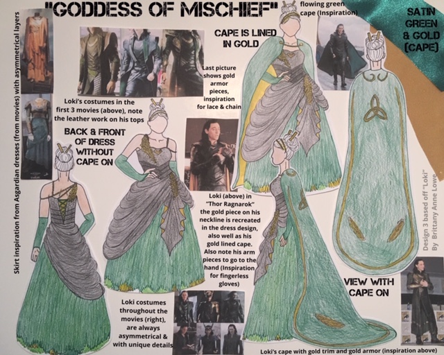 Goddess of Mischief inspired by Loki by Brittany Lowe
