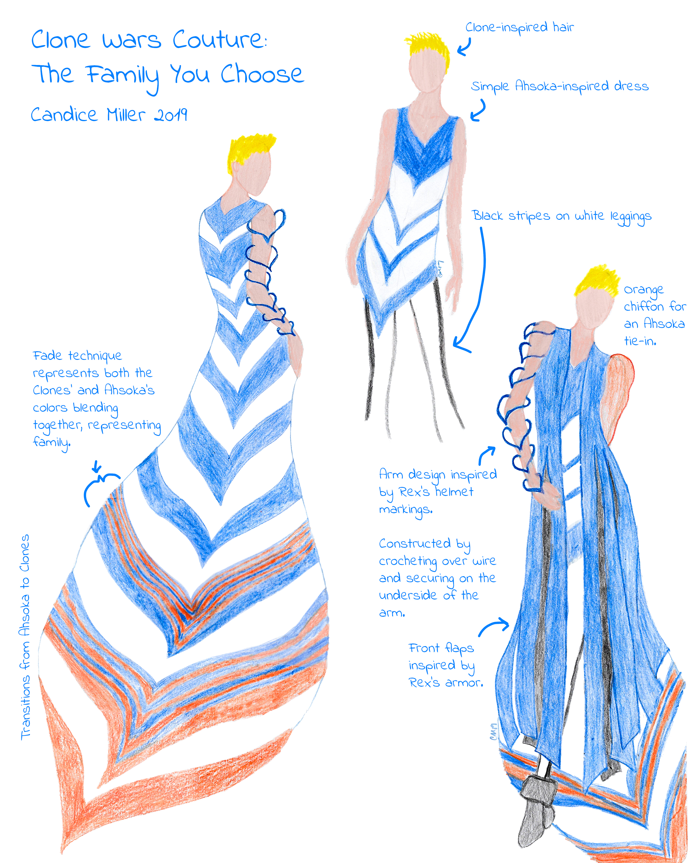 Clone Wars Couture: The Family you Choose inspired by Ahsoka Tano by Candice Miller