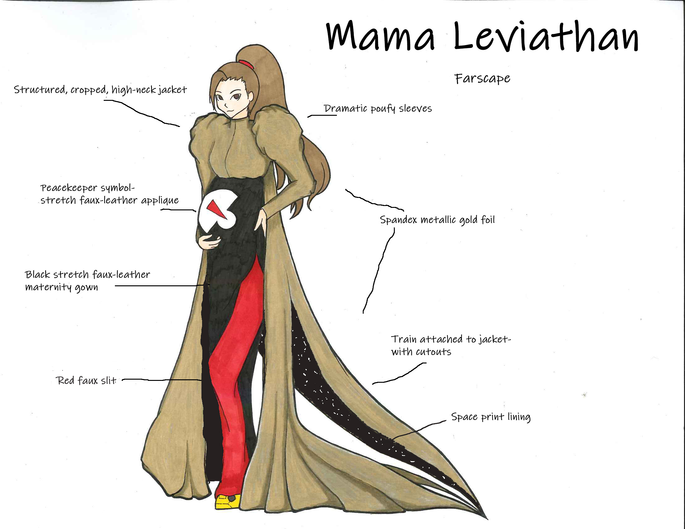 Mama Leviathan inspired by Farscape by Emily Blake