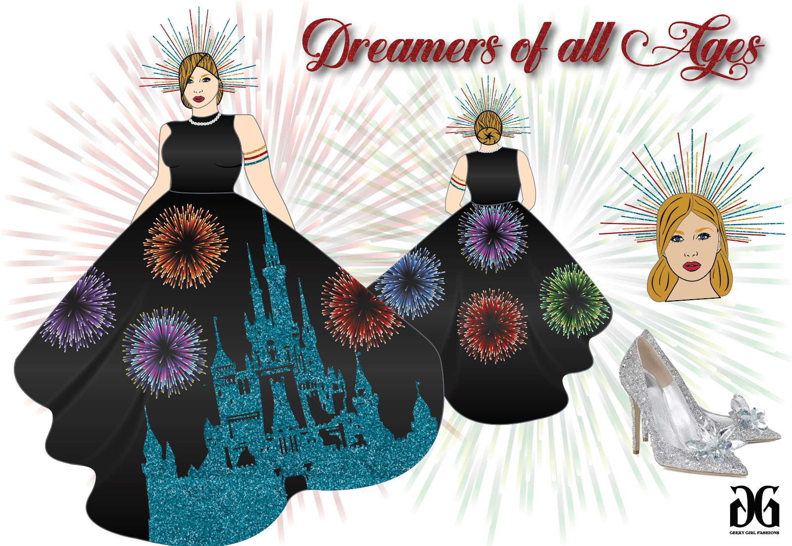 Dreamers of All Ages inspired by the Disney Castle by Emily Gilmer