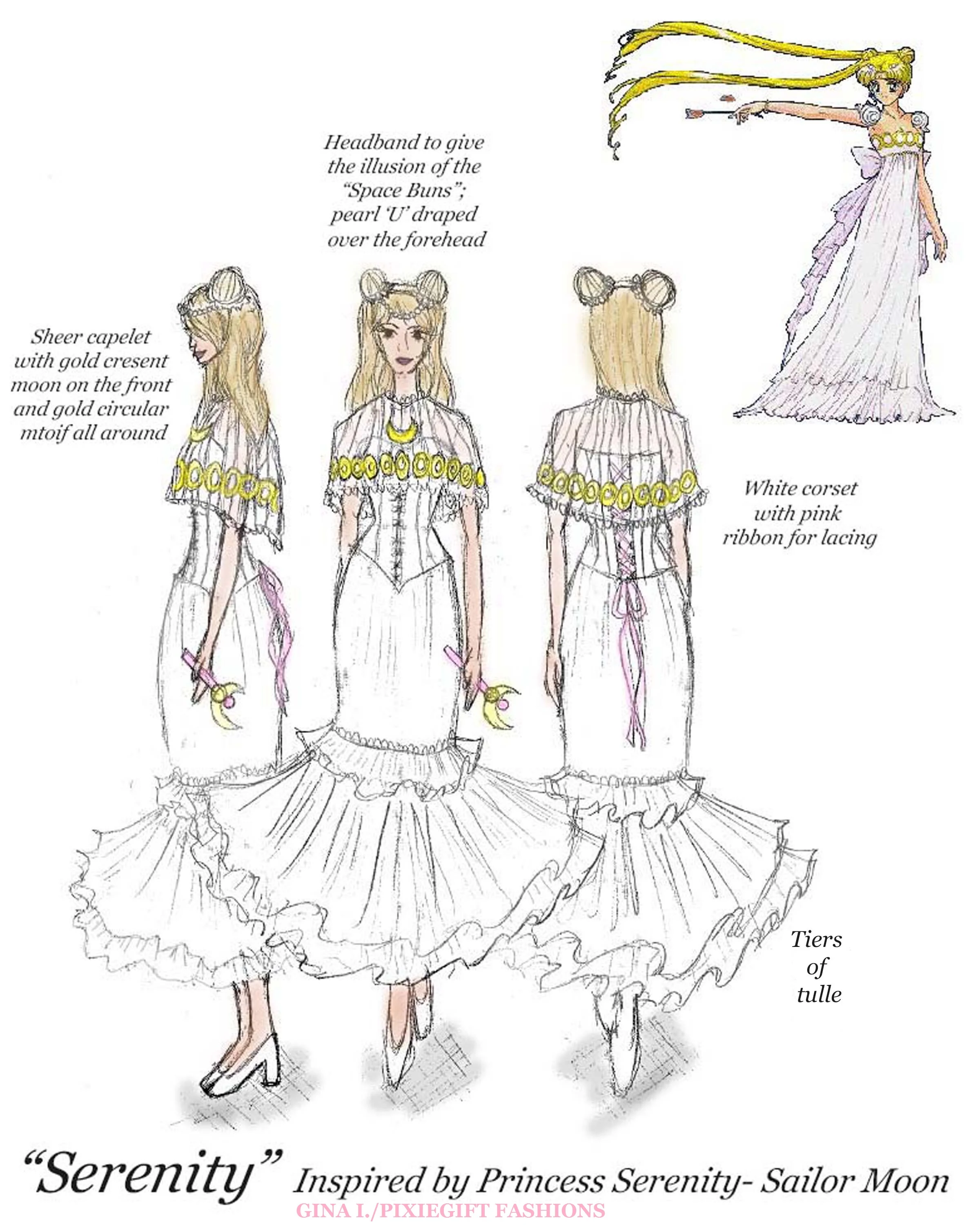Serenity inspired by Sailor Moon by Pixiegift Fashions