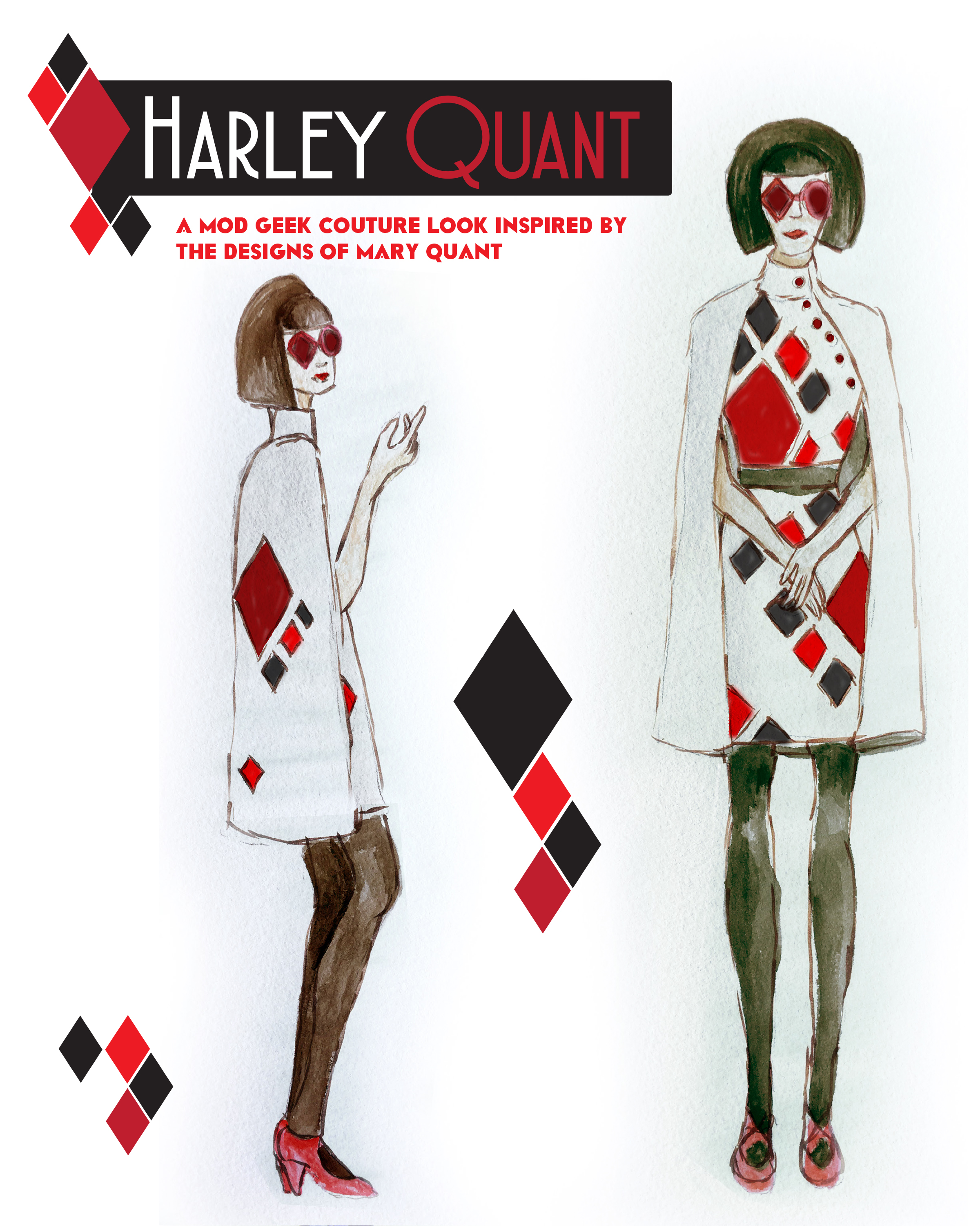My 2016 rejected design, Harley Quant inspired by Harley Quinn