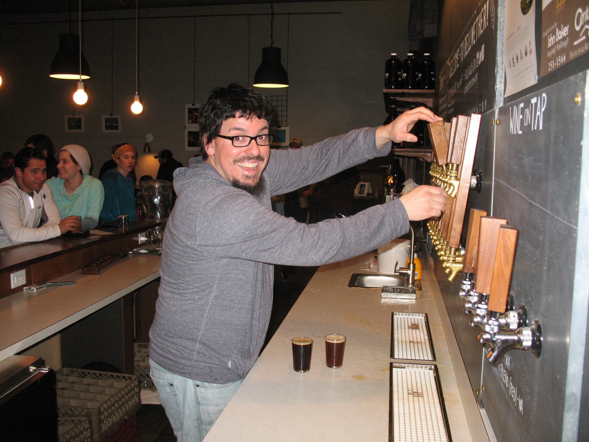 The brewer (Tom of Bellwether Brewery)