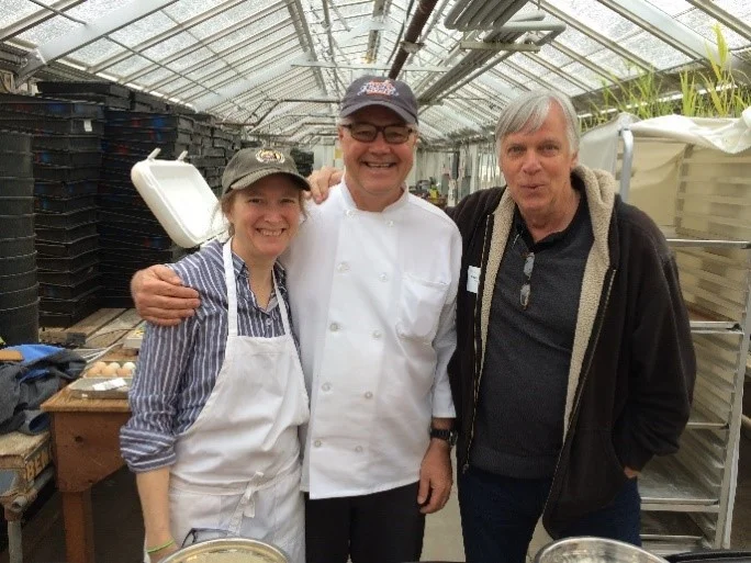 Pancake Time with Amy, Andrew Ross, and Glenn; Oregon State University Barley Day, Corvallis (2016)