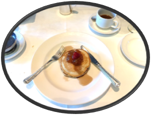 Regal Princess Buttermilk Pancakes topped with Strawberries
