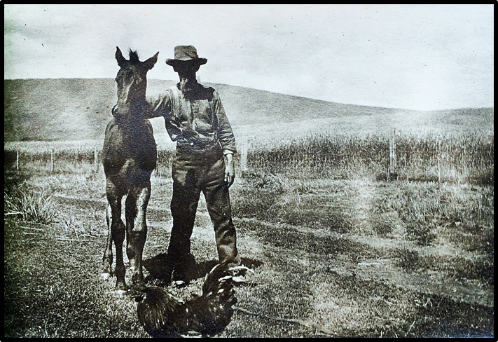 Pioneer Joe Delong and Colt (c. 1900); Courtesy of Joe and Sara Delong