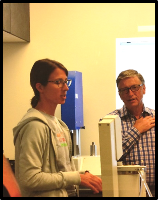 Bill Gates visiting the Bread Lab
