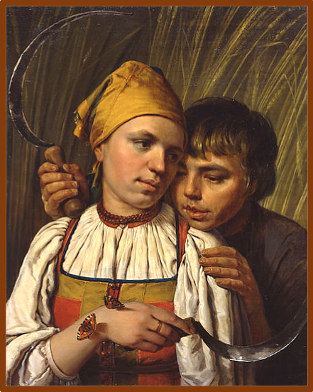 Alexei Venetsianov, The Reapers (c. 1828), State Tretyakov Museum, Moscow, Russia