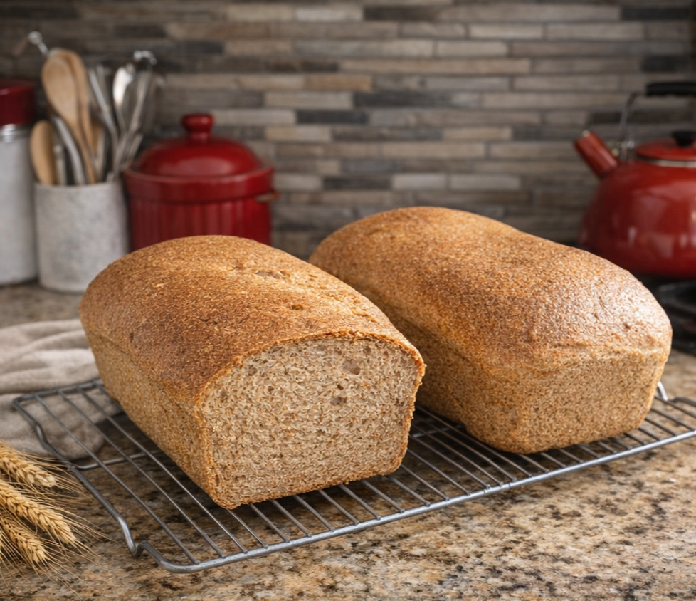 Whole Wheat Sourdough Sandwich Bread