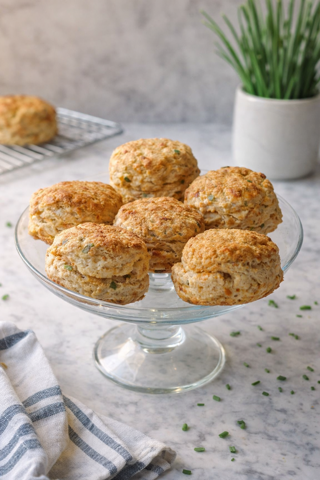 Heritage Sourdough Chive &amp; Cheddar Biscuits