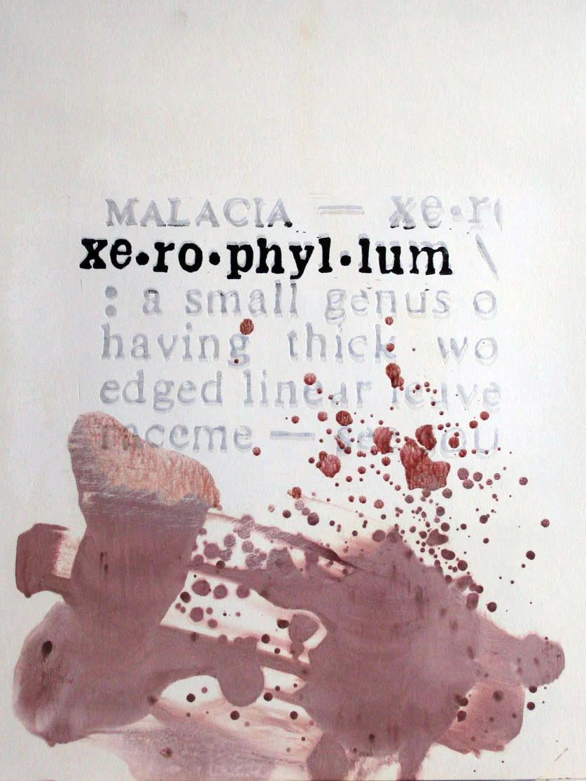 Linoleum, Monotype, and Gesso 12"x16", 2016