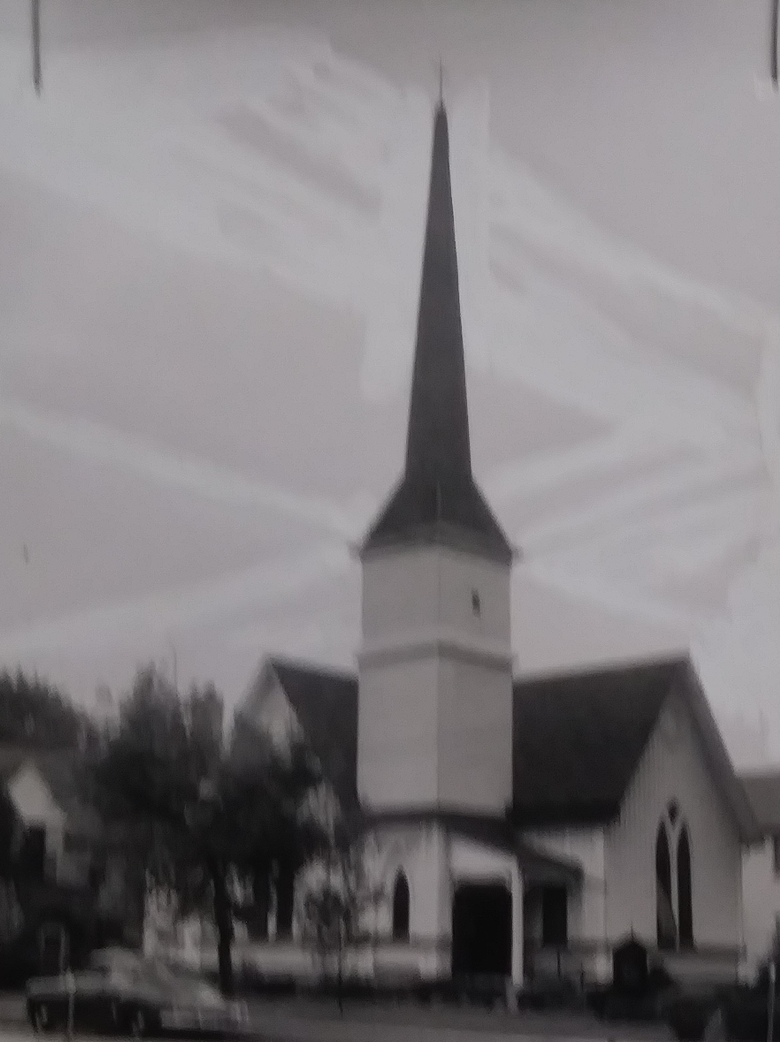  Original Grace Church at its second location at Washington Avenue and Elm Street n Linden. 