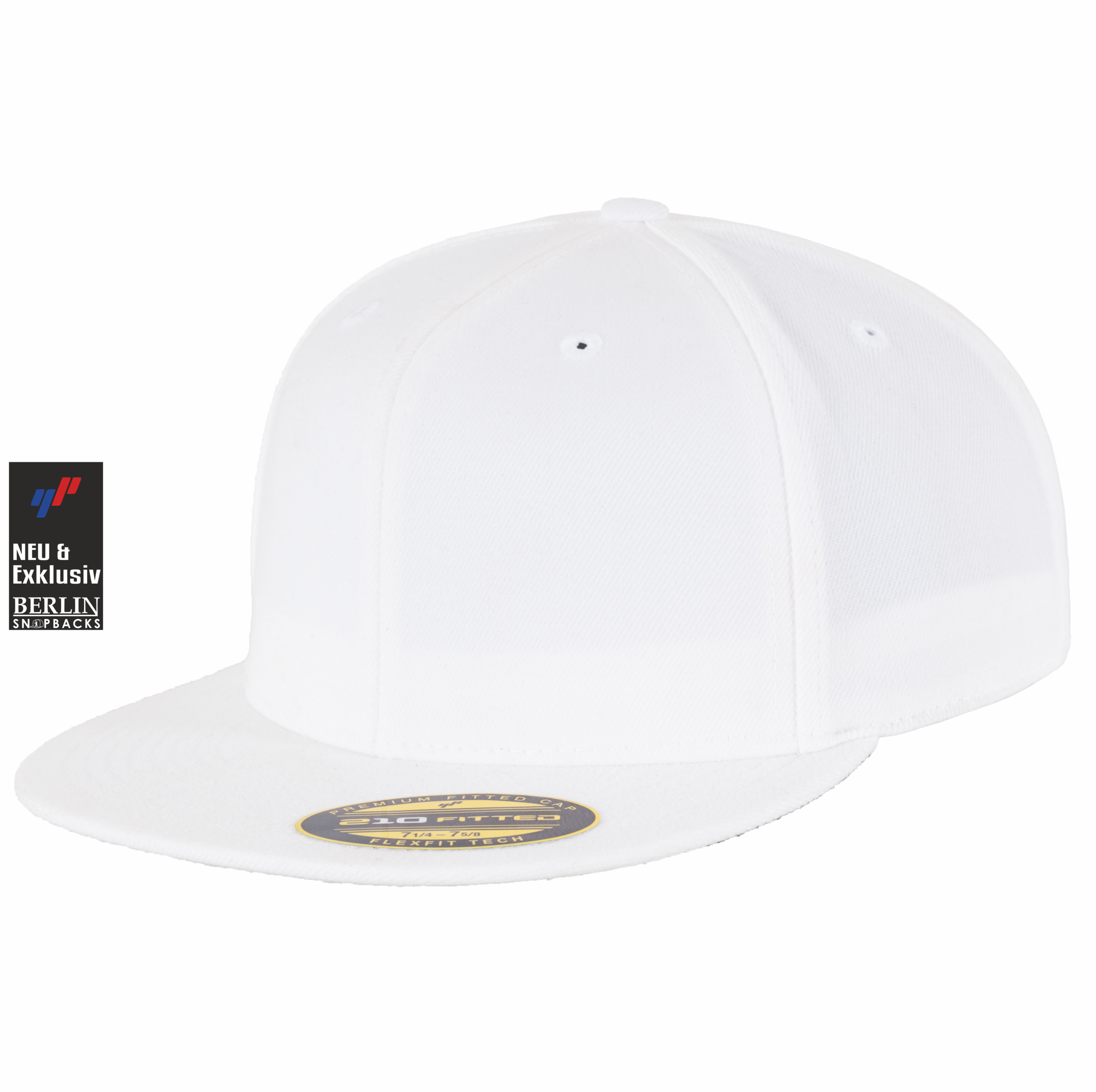 210 Fitted Cap - White — Berlin Snapbacks