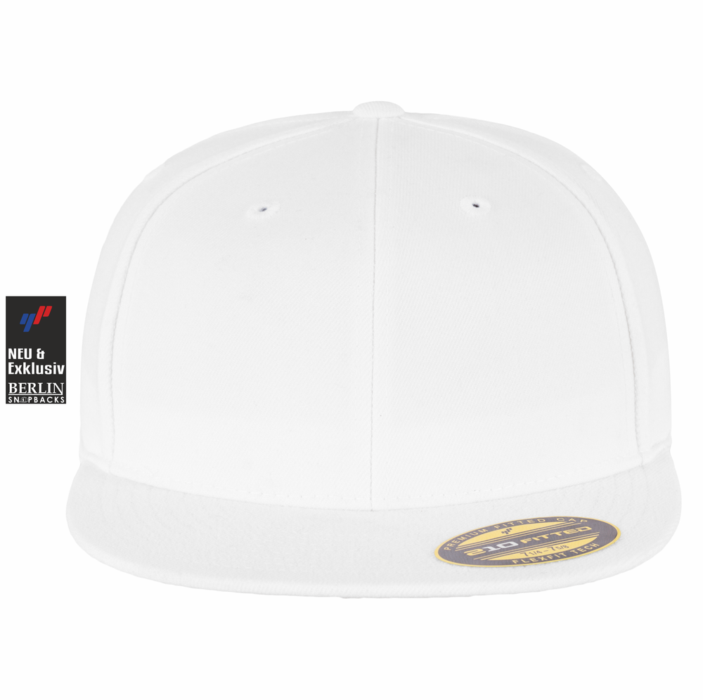 Premium 210 Fitted Cap White Berlin Snapbacks