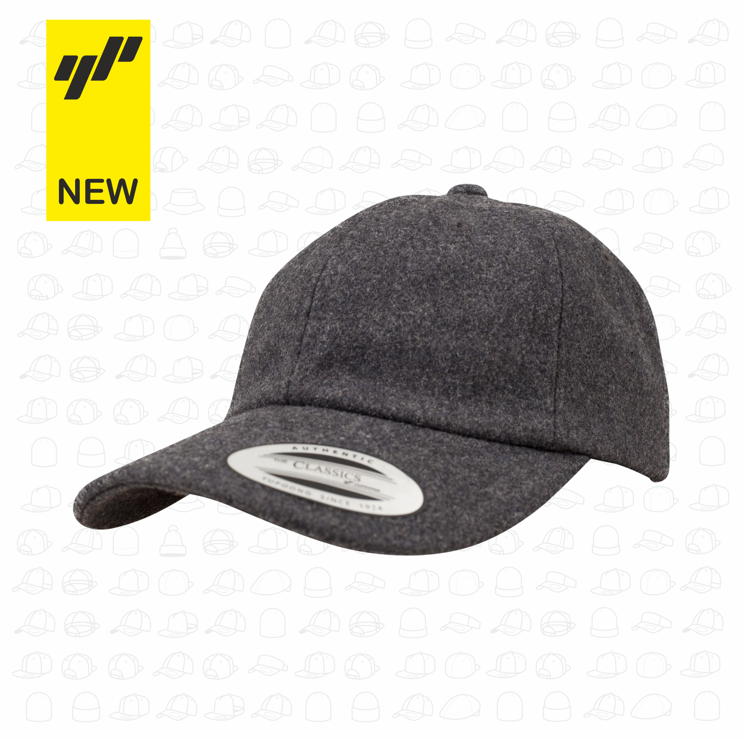 Low Profile Melton Wool Dad Cap 