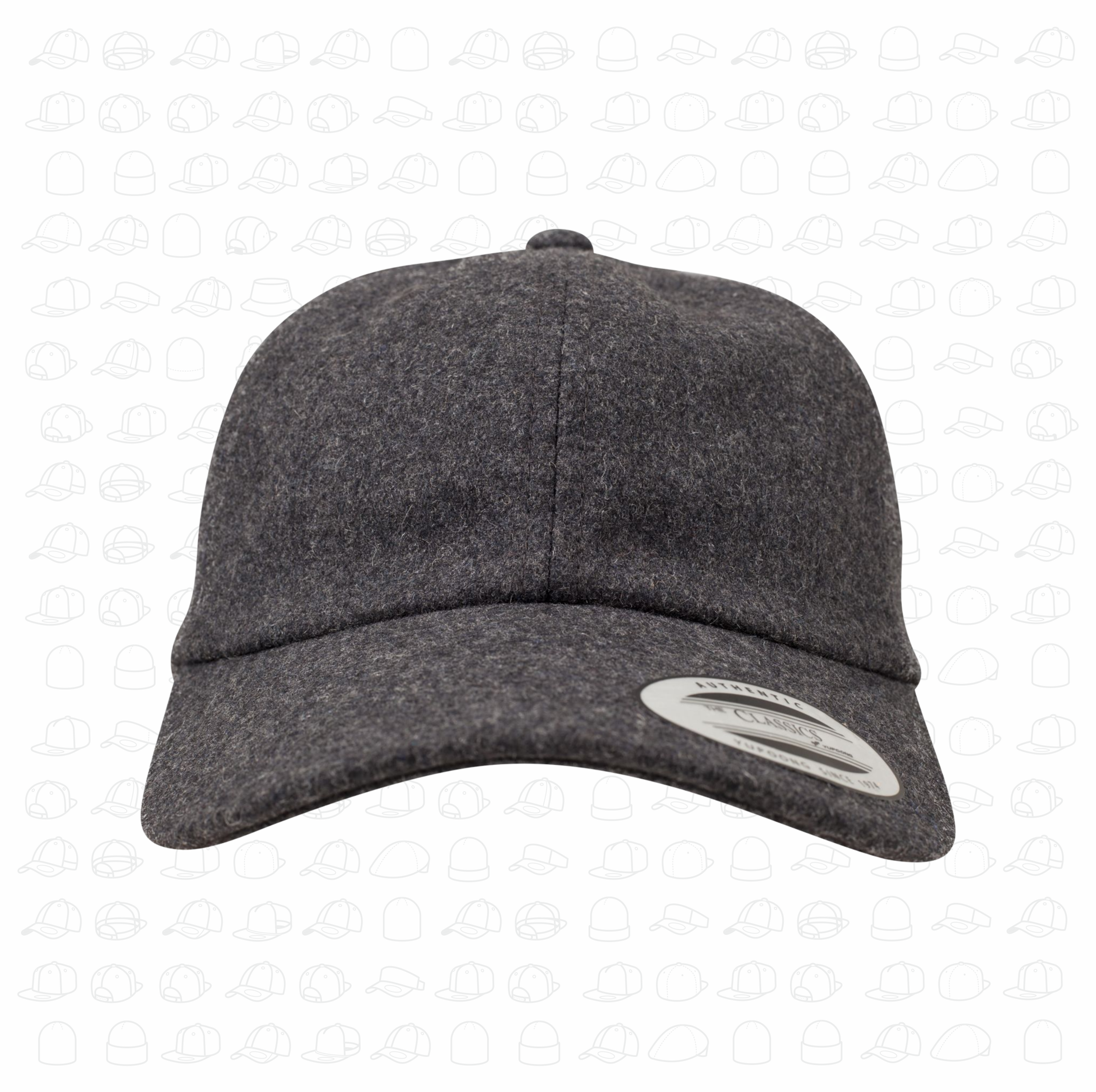 Low Profile Melton Wool Dad Cap 