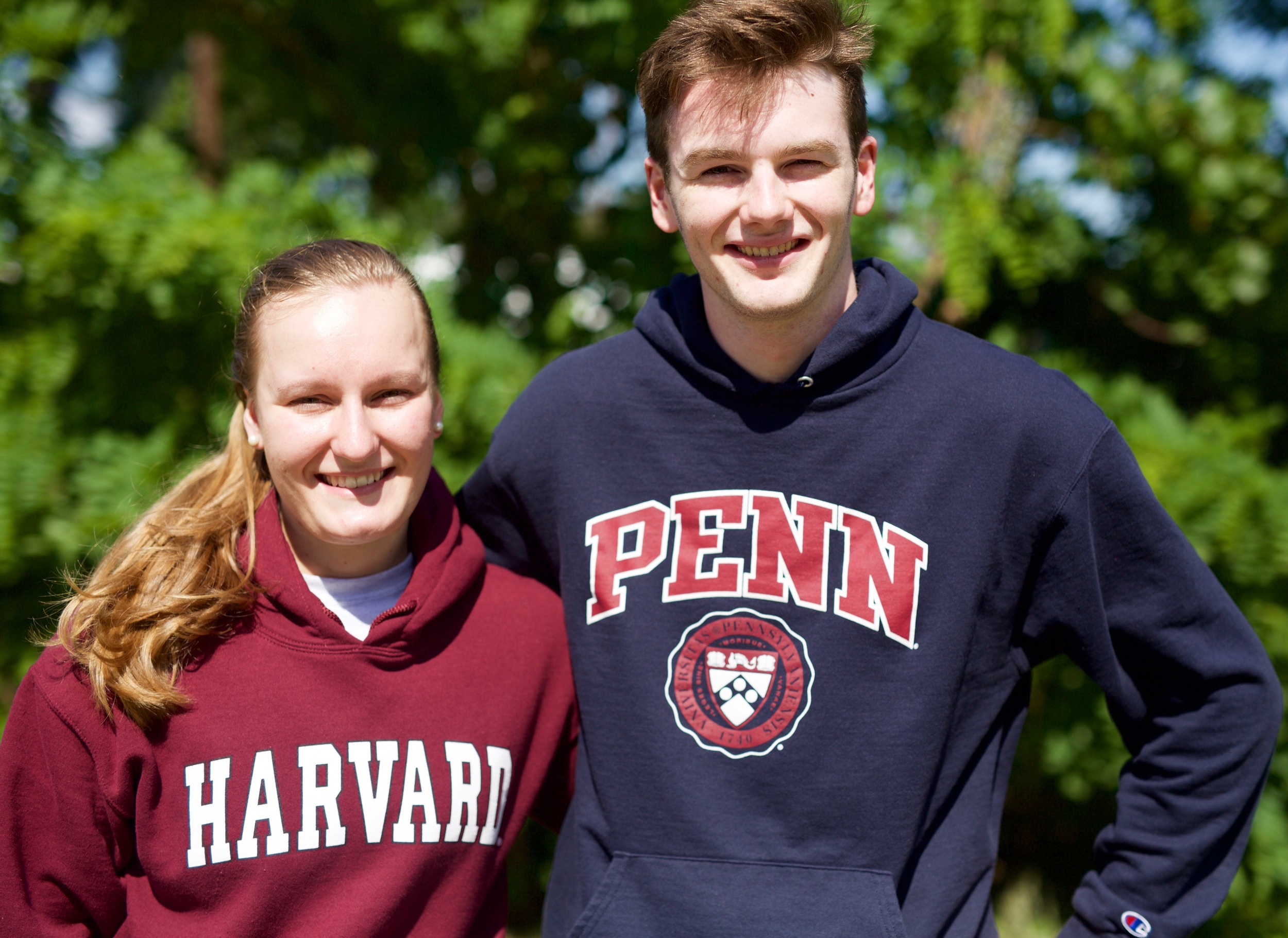 Capital Fencers Marta Lasota, Harvard University '20 and Adam Green, UPenn '20