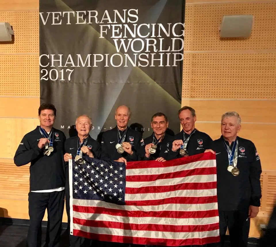 Ron Thornton medals at the Vet Worlds!
