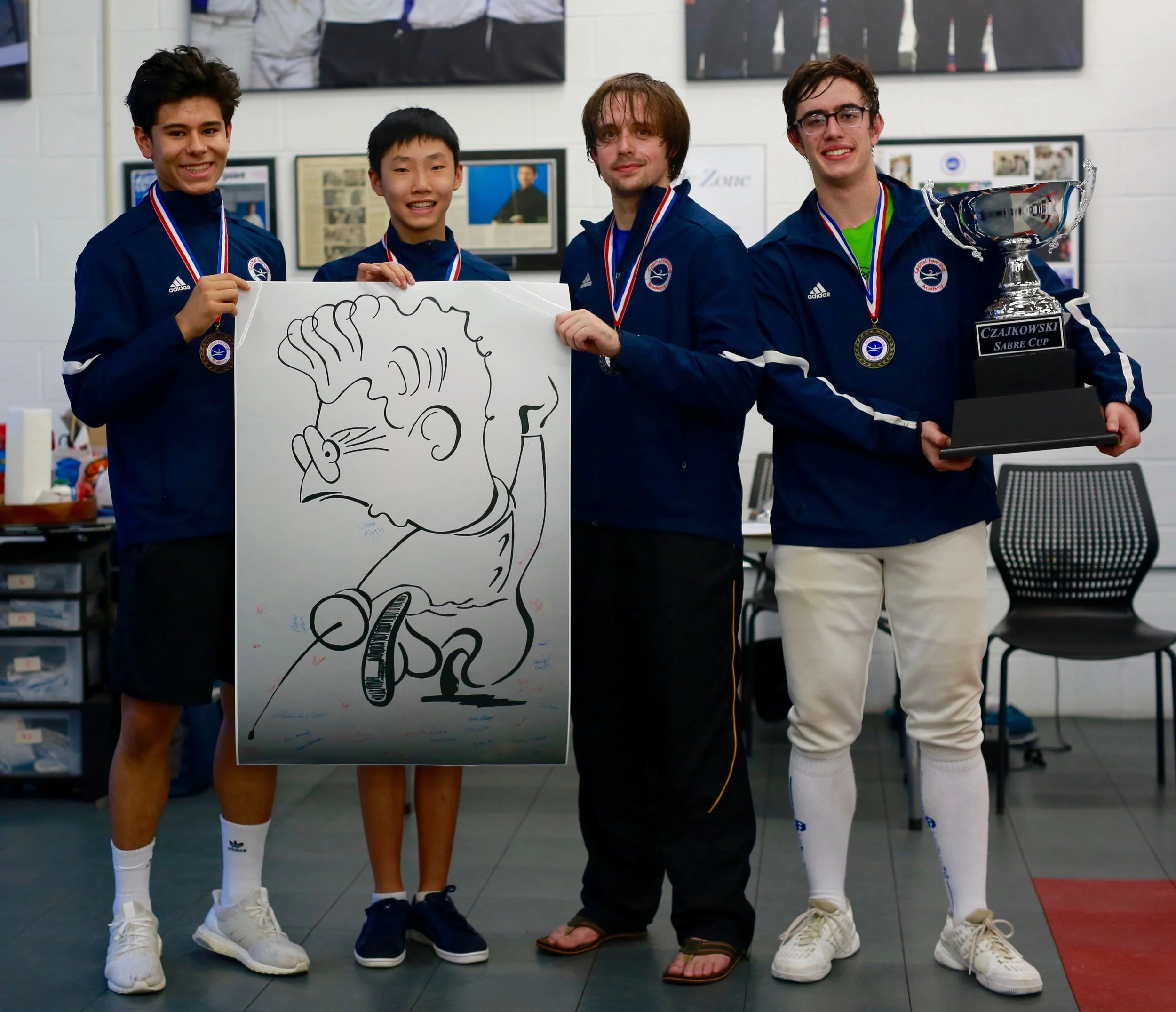 Finalists Alessandro, Kyle, Littleton & Nicolas