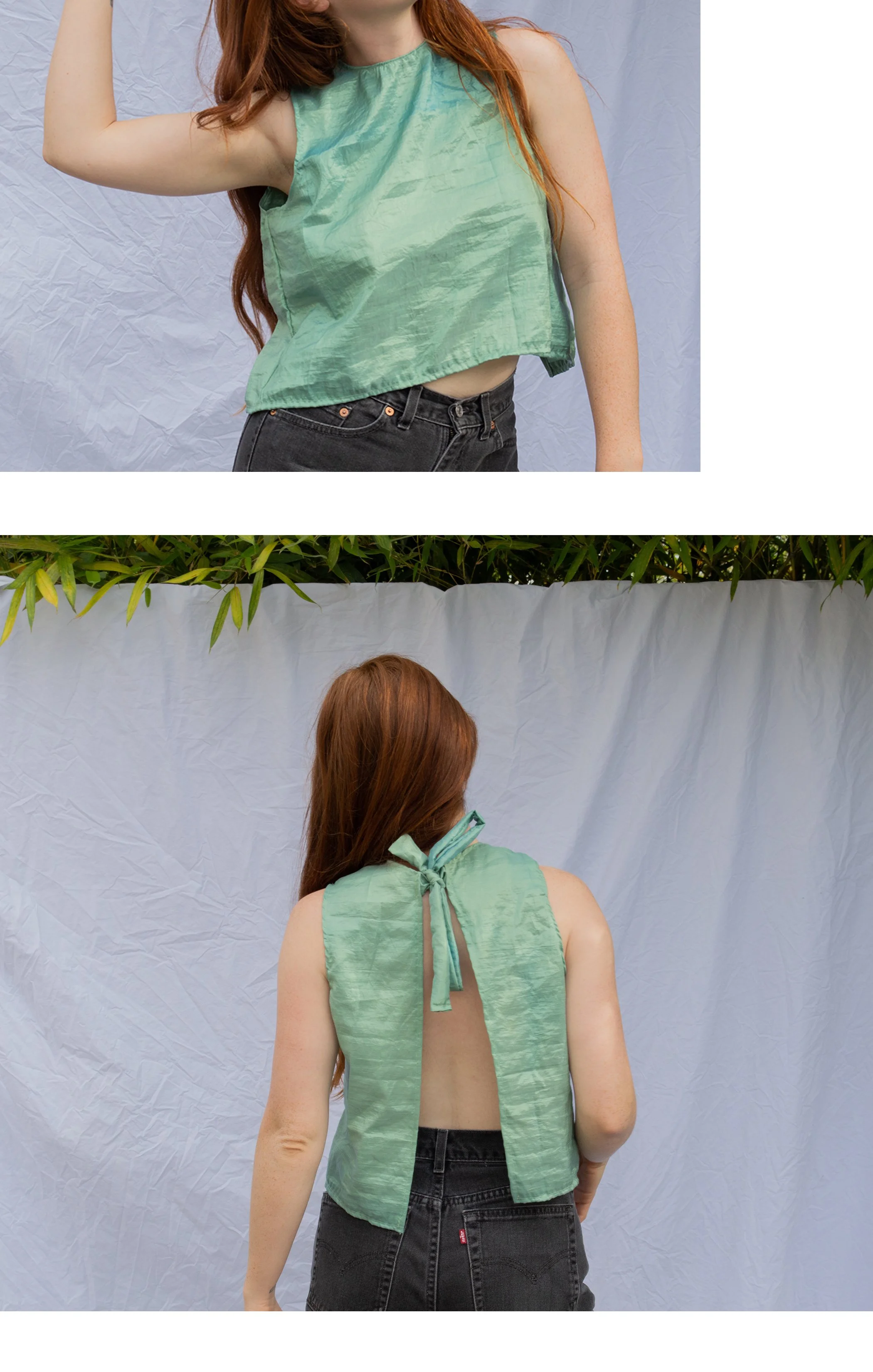 Raw Silk Deadstock Top