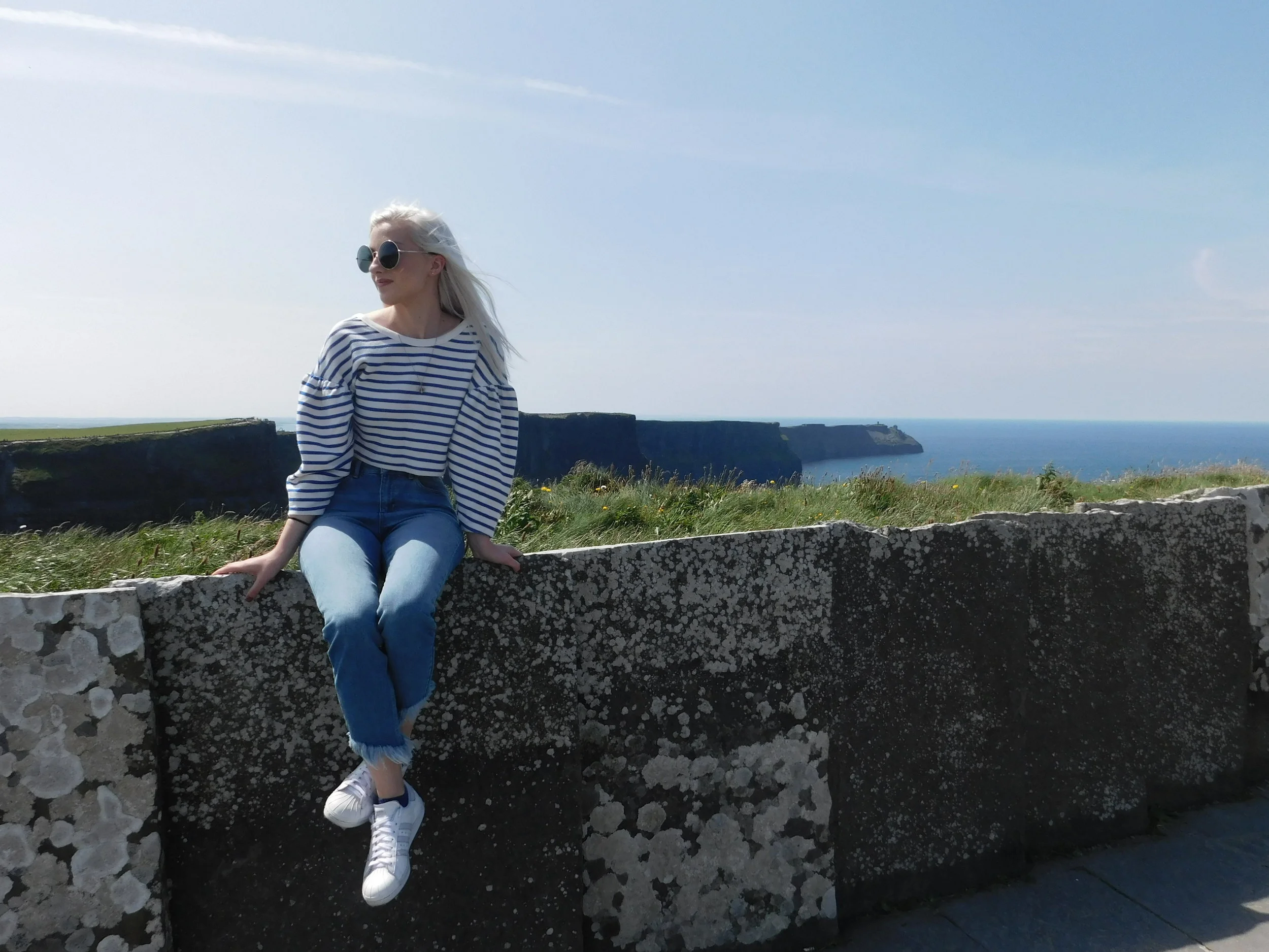 Top: Berksha from ASOS, Jeans: Miss Selfridge, Shoes: Adidas, Sunglasses: Forever21