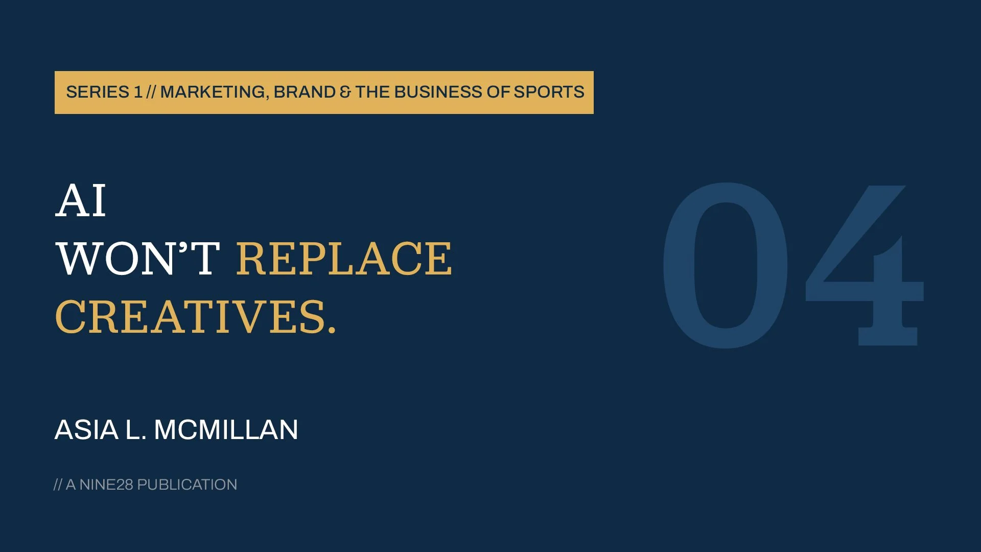 AI Won’t Replace Creatives. Creatives Who Ignore It Will Replace Themselves.