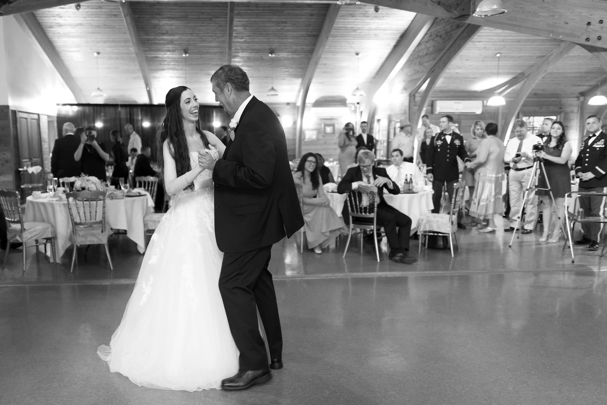 And again here is the final image of the bride dancing with her father at the Class of 1949 Lodge in West Point, New York