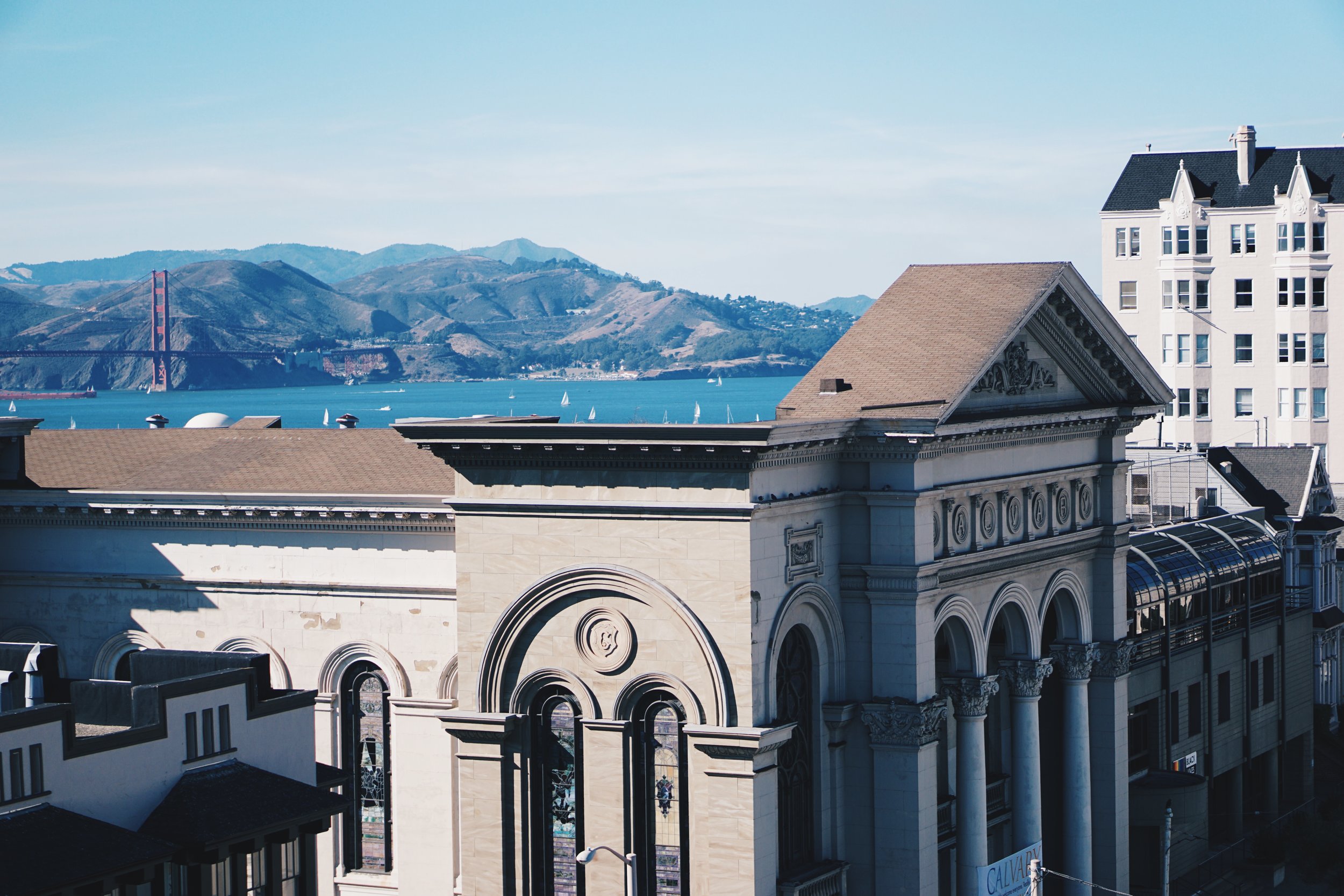 Surrounded by beautiful architecture