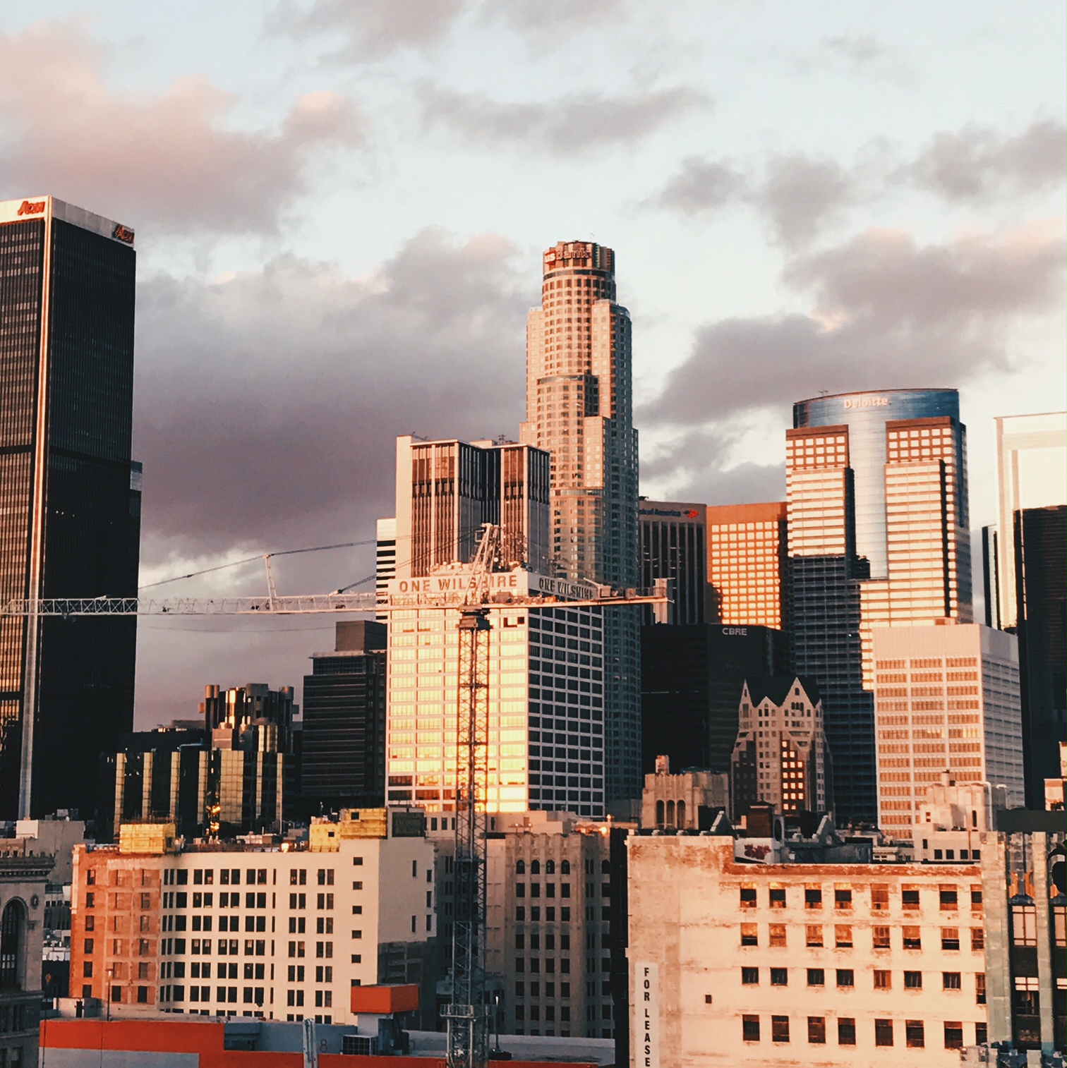 Woah! LA always has the pinkest sunsets.