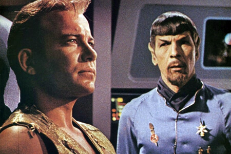 You know it's a parallel universe because of the Mirror, Mirror goatee.
