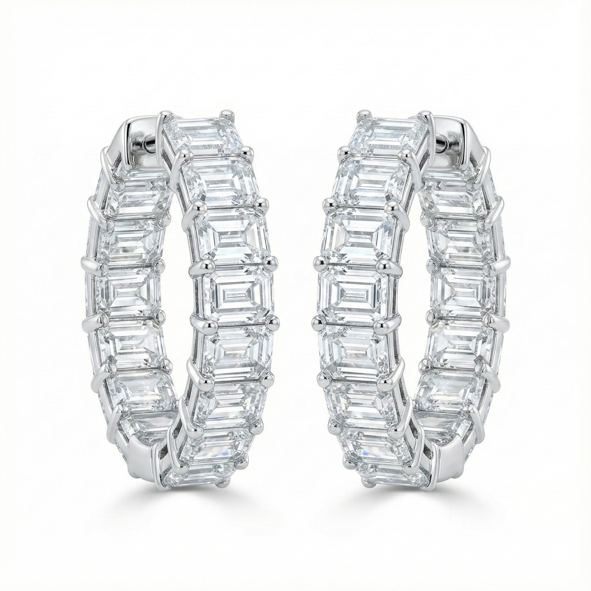 Emerald Cut Diamond Hoops.png