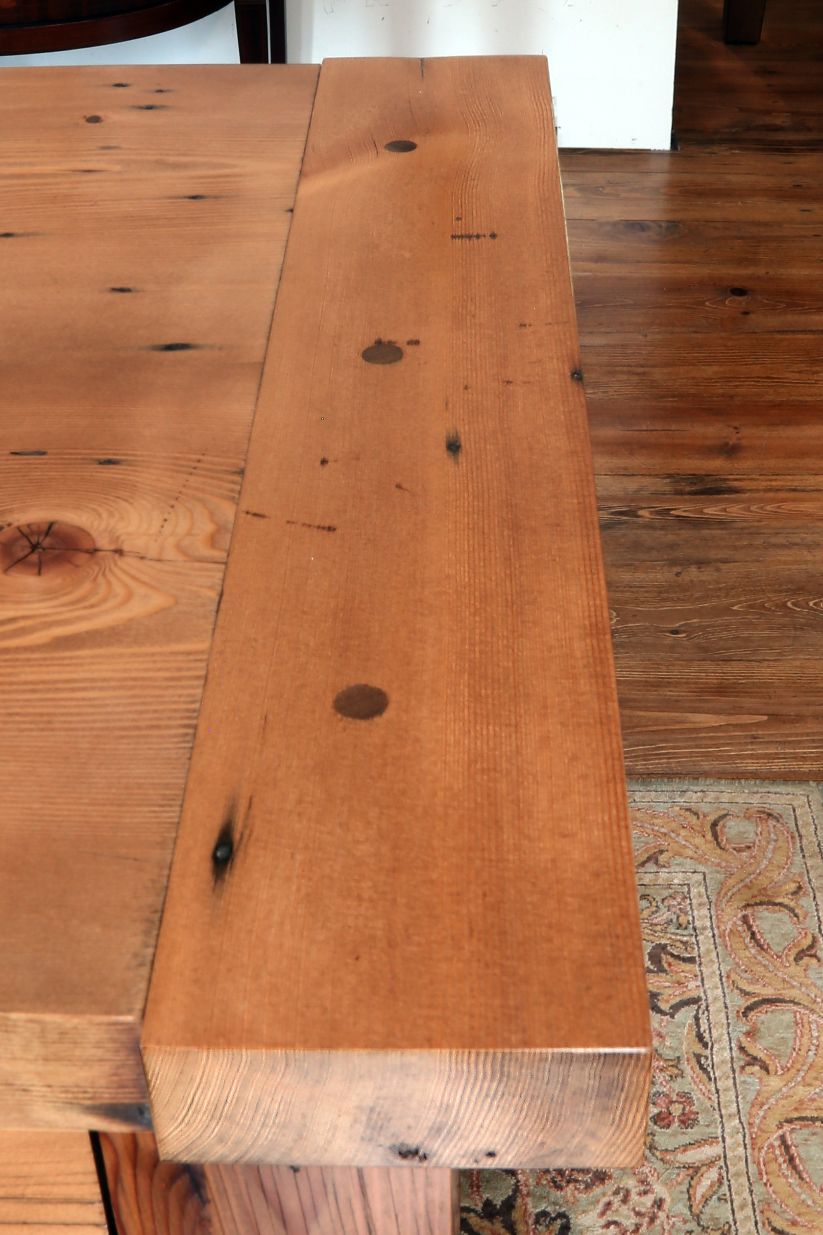 Close up of the breadboard ends