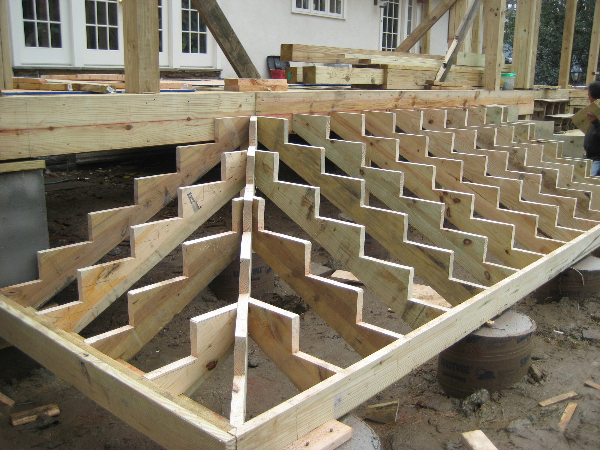  Framing for the main deck stairs 