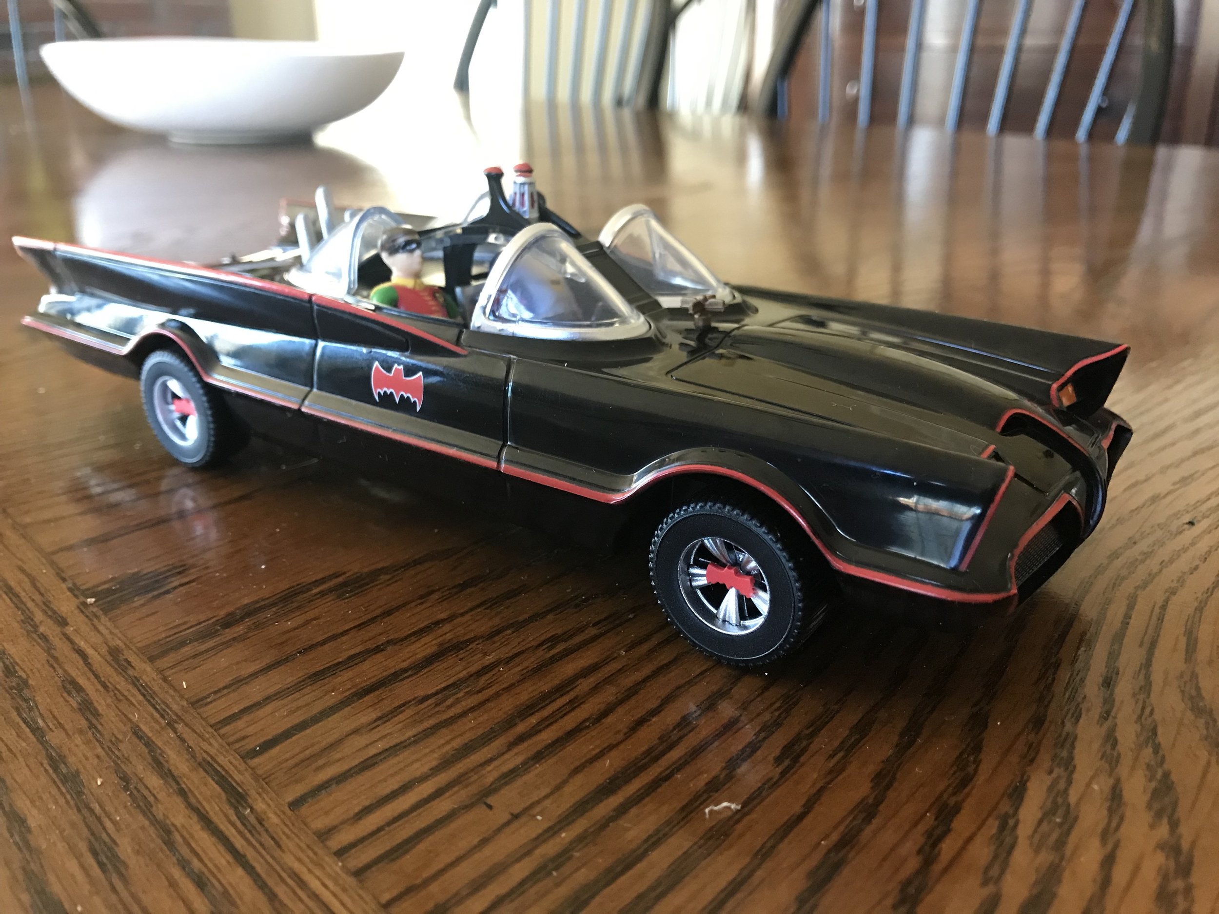  Today (June 13, 2019) I can reveal a secret project I’ve been working on for the past few months: a Batmobile bed I made for Steve Morrison of The Preston and Steve Show on 93.3 WMMR as a surprise for his birthday. Steve is fairly obsessed with supe