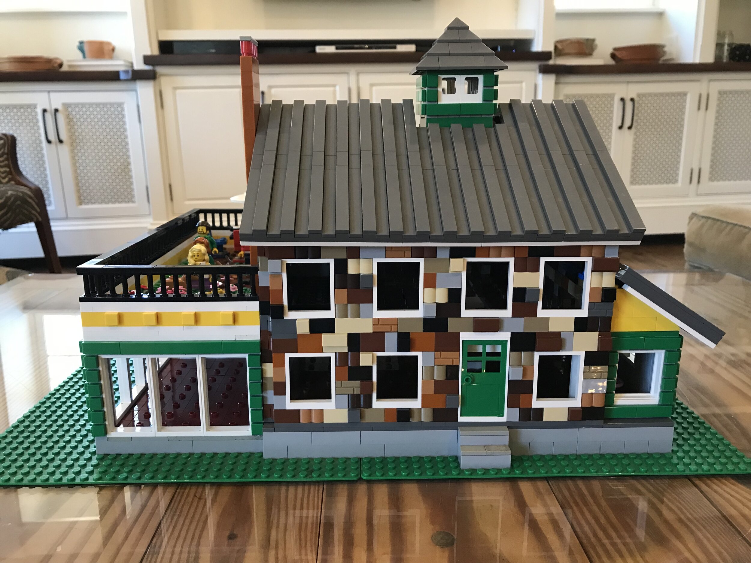  This one is a little different than my normal projects. I’ve been playing with LEGOs since I was a kid, and now my kids are into it too, which is good because it gave me an excuse to create this scale model of our house “for the kids to play with.” 