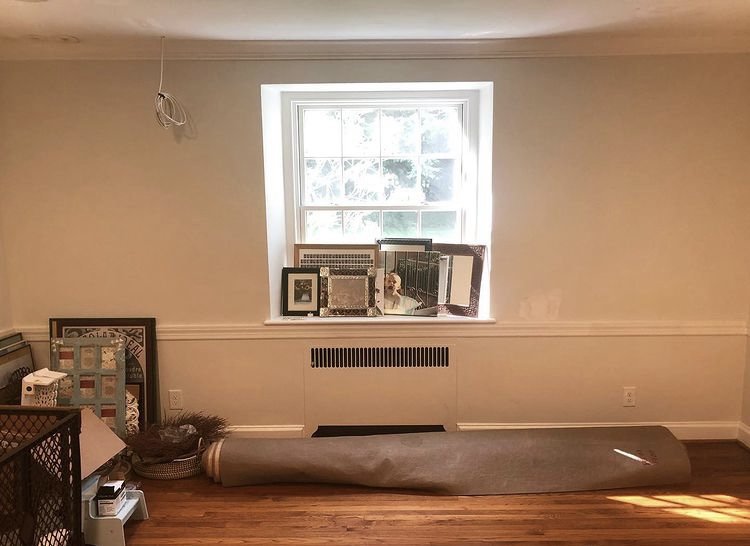  A repeat client asked me to create a set of built-ins including a window seat in her living room as part of a large remodeling job she was undertaking.  