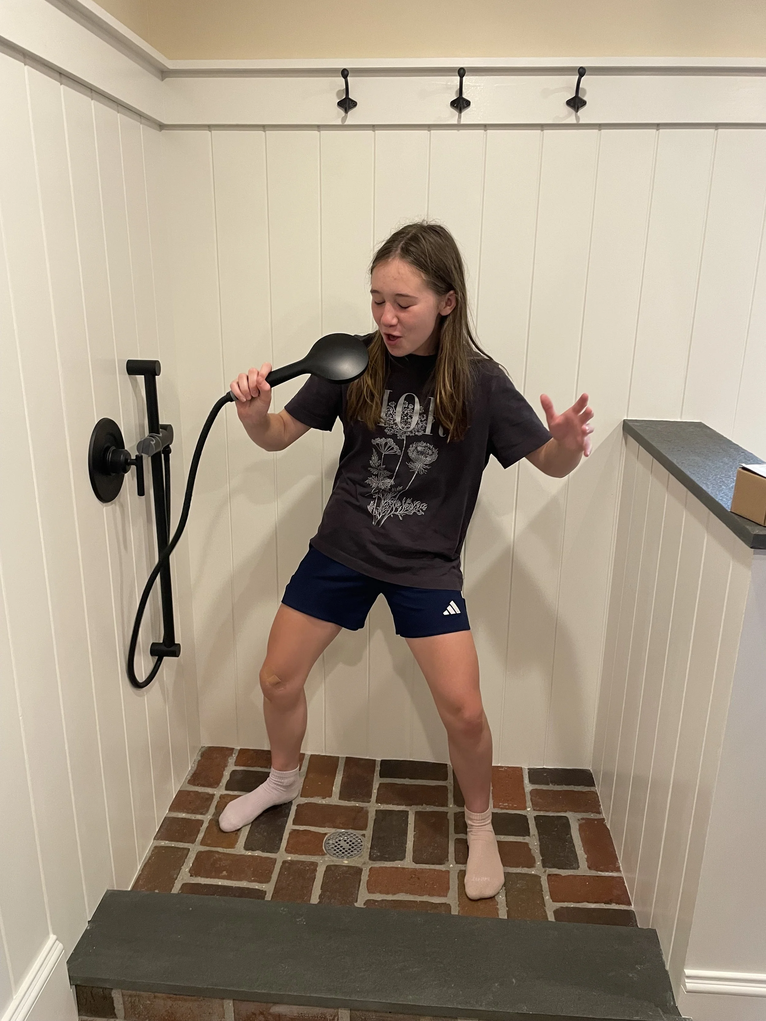  My daughter was a big fan of the dog shower.  