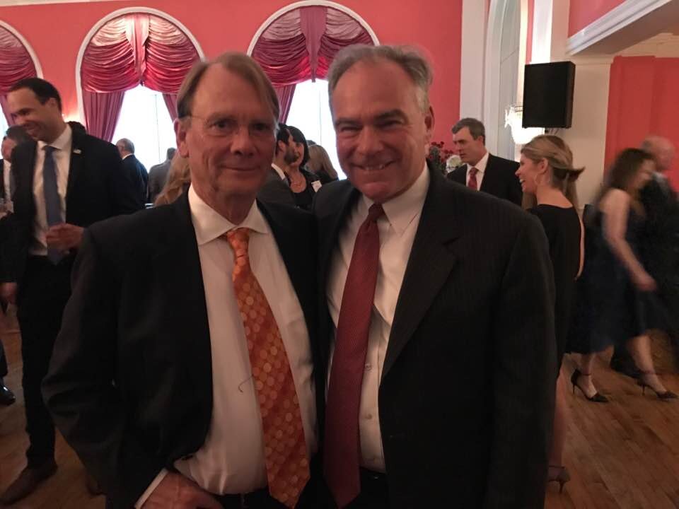  Dale  visiting with his old friend Senator Tim Kaine at the Virginia Trial Lawyers Annual Convention at The Homestead 