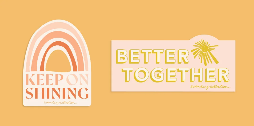 Stickers sold as merchandise at Shine 2021 Online Marketplace