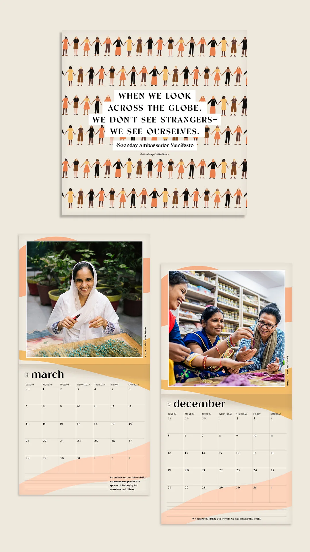 Calendar sold as merchandise at Shine 2021 Online Marketplace