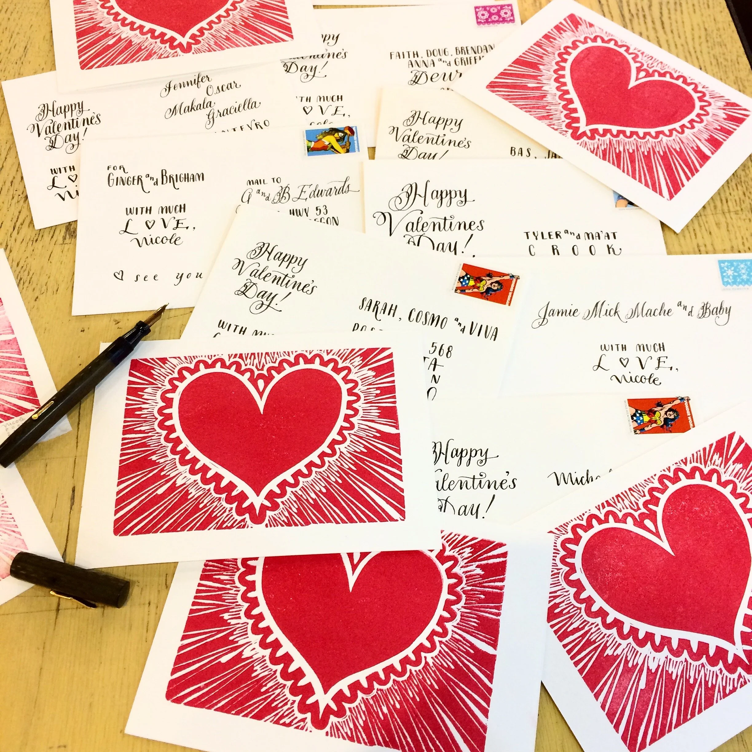 VALENTINE &amp; WINE printmaking event