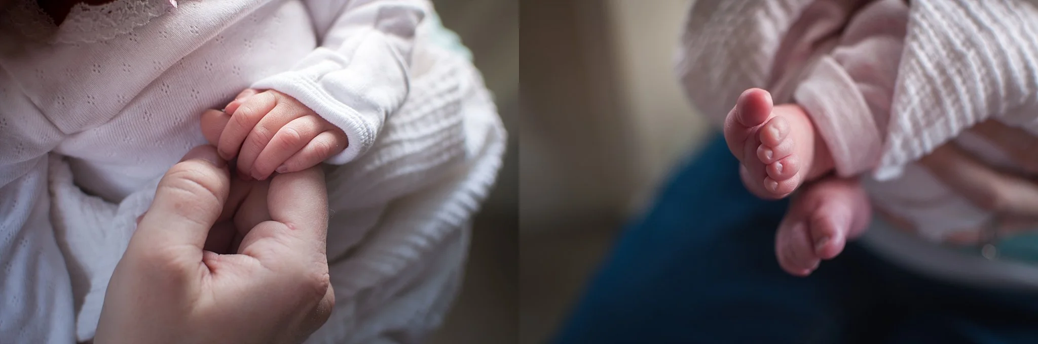 Peoria newborn displays tiny fingers and tiny toes during newborn photography session.