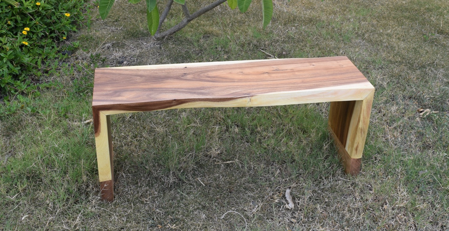 Monkeypod Waterfall Bench