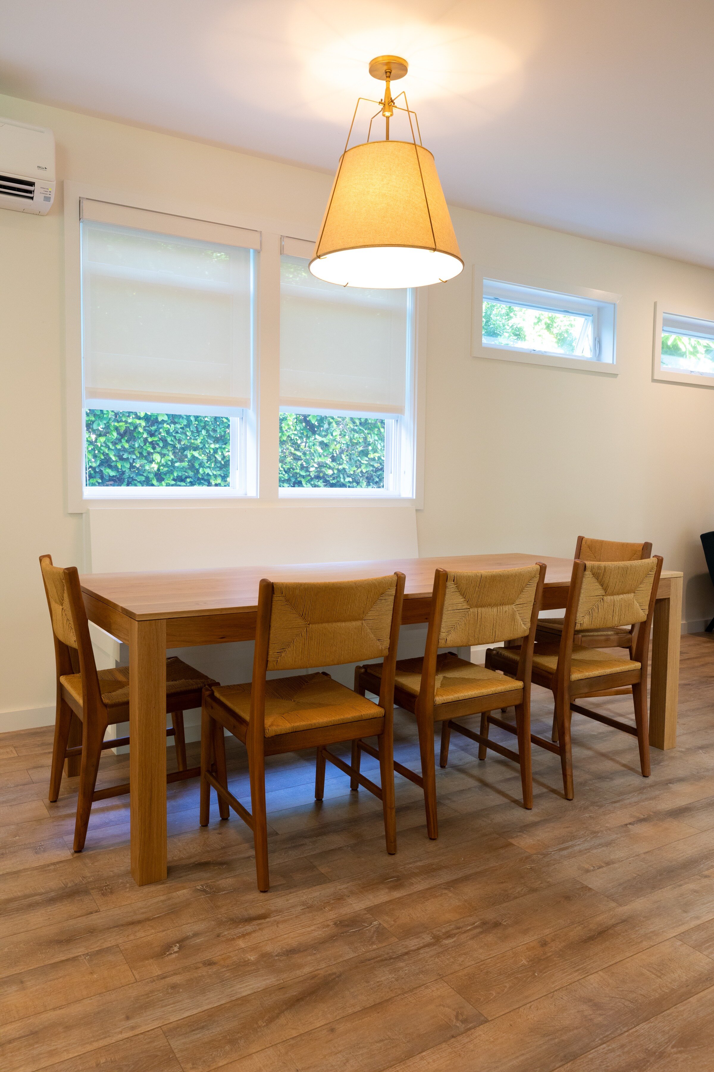 Cuboid dining table in white oak