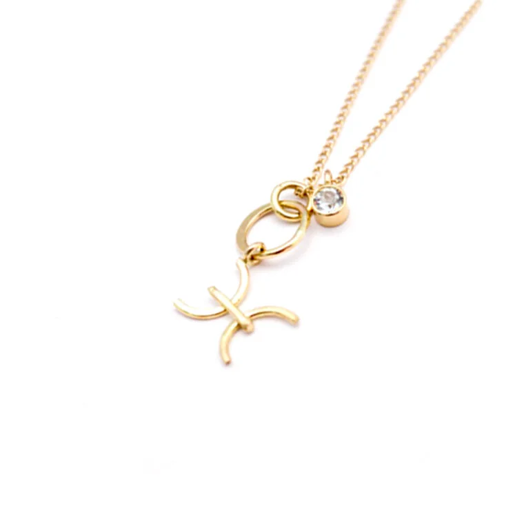 Pisces Zodiac Necklace