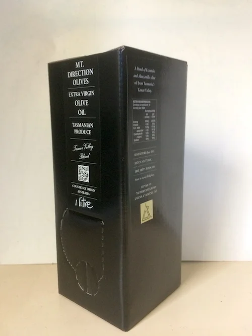 Mt Direction Olives - one litre oil box