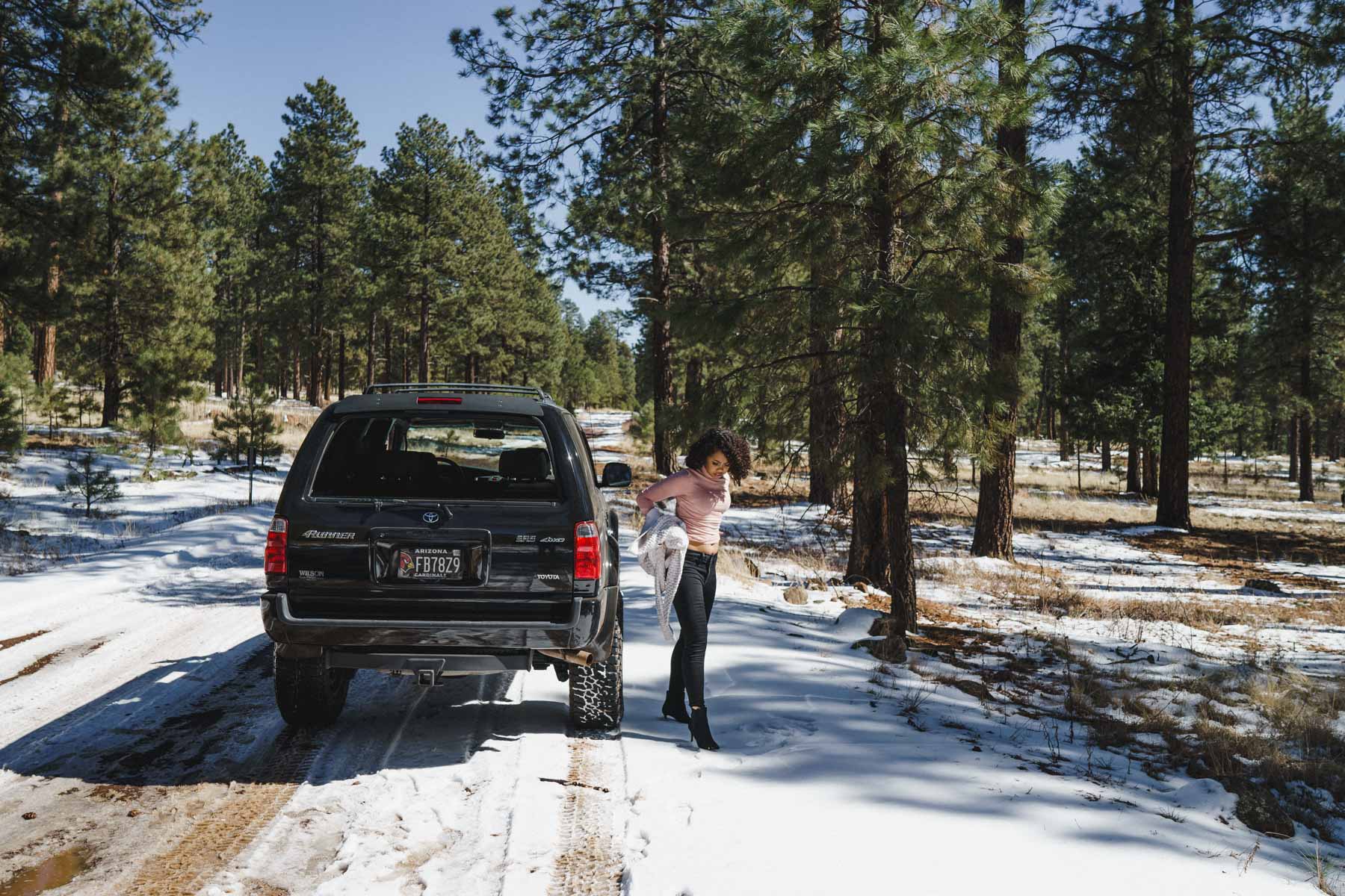 Flagstaff Arizona 2002 Toyota 4Runner Photo by Jas Gold Jason Goldsmith Modeled by Taniah Ingram